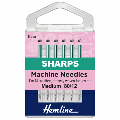 H105.80 Sharps Size 80/12 Sewing Machine Needle